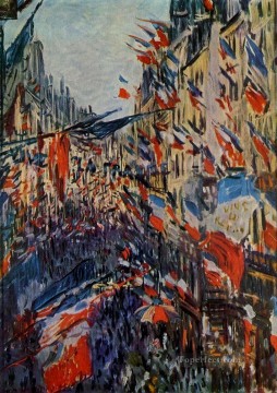  Claude Pintura - La calle Saint-Denis Claude Monet
